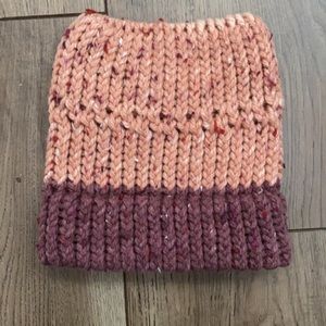 Hand made knit beanie